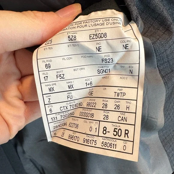 Z Zegna Charcoal Suit - 40R Slim Fit Wool